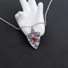 The Vampire Diaries Necklace Vintage Katherine Pendant Fashion Movie Jewelry Cosplay For Women Red Zircon Talisman Necklace