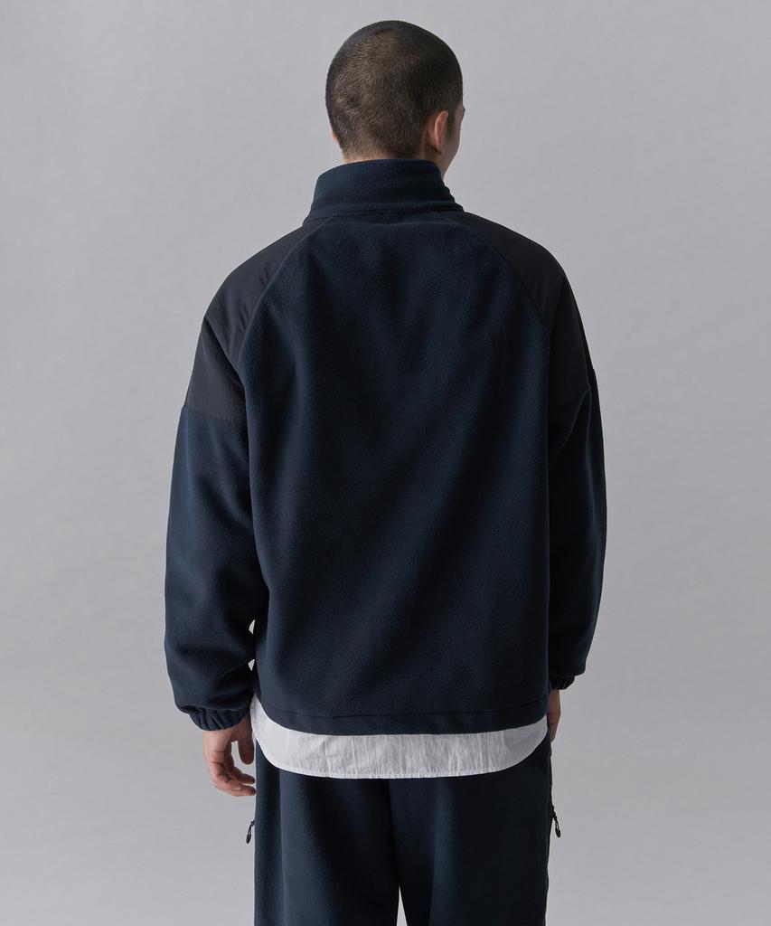 Musinsa Standard [City Leisure] Polar Fleece Half Zip Pullover [Navy]