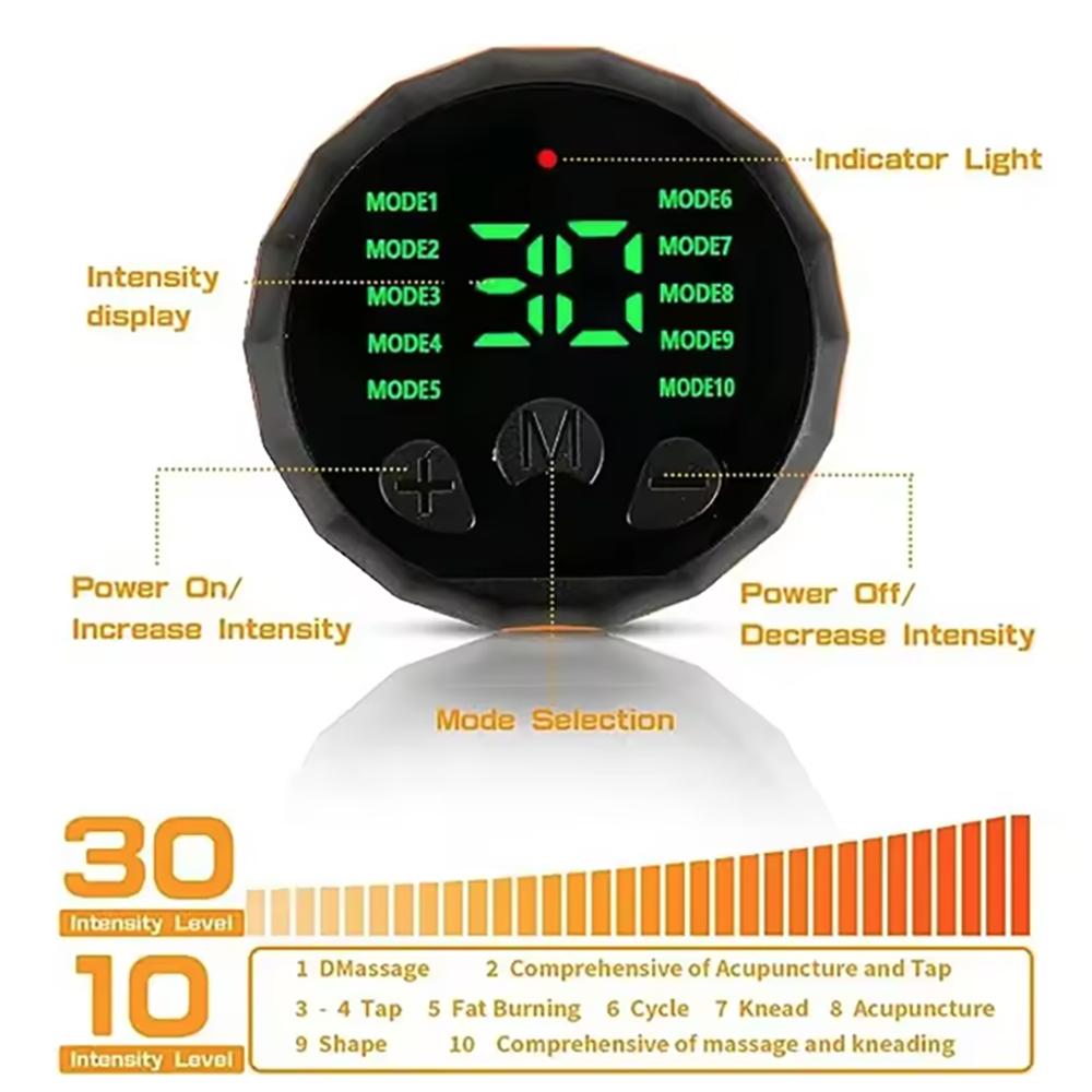 Умный тонизирующий пояс для живота Электрический EMS стимулятор мышц Тонер Фитнес-пояс ABS Талия Тело Похудение Массажер Снижение веса