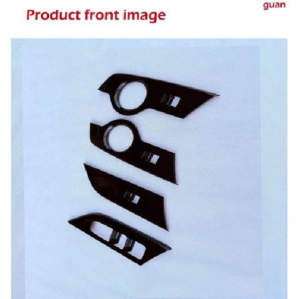 Car four door switch Decorative frame Black For Toyota C-HR 2024-2025