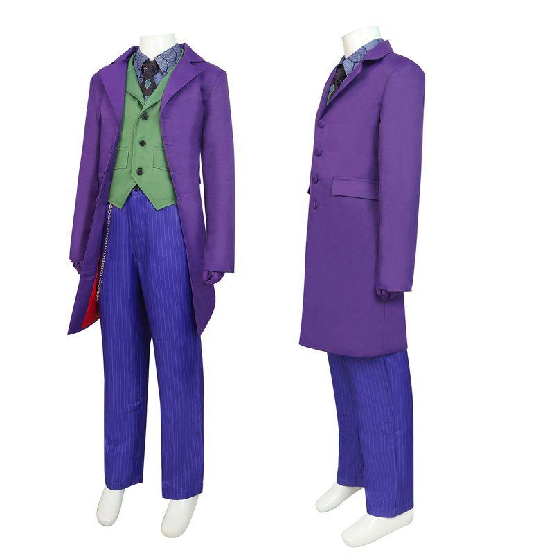Dark Knight Joker Heath Ledger Kidsren's Cosplay Costume Halloween Costume Kidsren's Clown Cosplay Costume