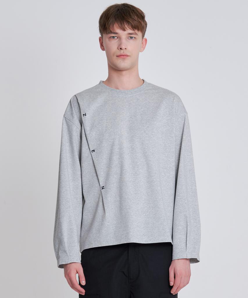 ZENSAI Pintuck T-Shirt Gray