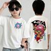 Summer New Arrival One Piece Pattern Tshirt unisex anime print casual shortsleeved fashionable streetwear top Y2K style