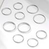 20pcs Gold-color And Silver-plated Ring Ladies Simple Style Fine Finger Ring Joint Ring Index Finger Brass And Iron Jewelry