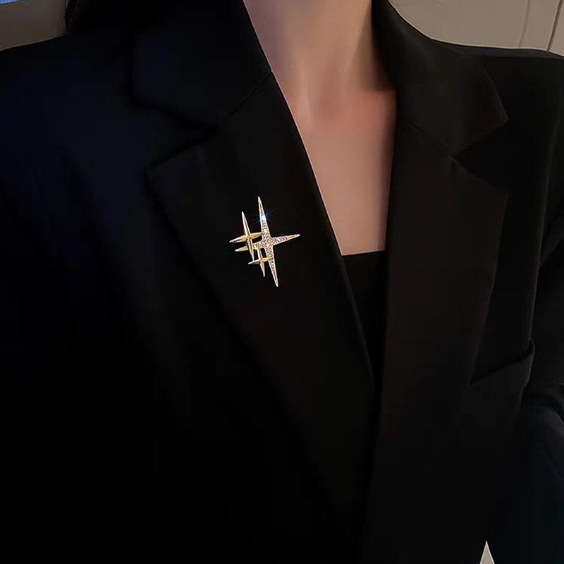 Простая Личность Звезда Высококлассный Чувство Брошь Милый Модный Дизайн Корсаж Модная Булавка Для Вечернего Банкета Костюм Эмблема Ювелирное Изделие