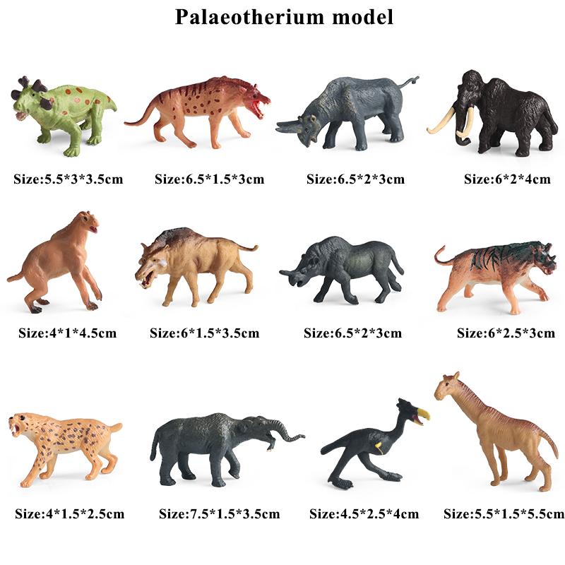 Oenux Игрушка Монтессори Дикая ферма Динозавр Океан Кот Животные Модель Фигурка Зоопарк Фигурки Милые Миниатюрные Образовательные Детский Подарок