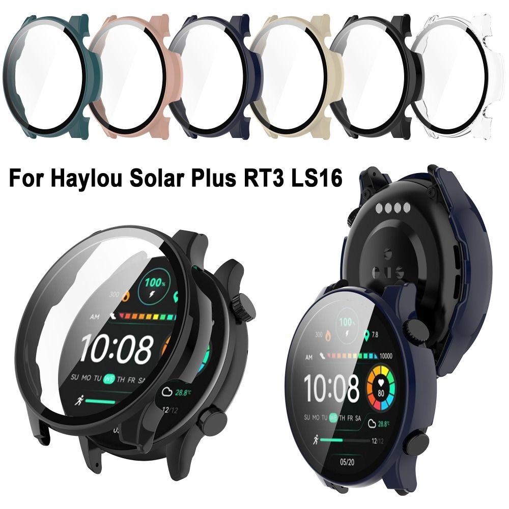 Закаленный + ПК защитный чехол полное покрытие чехол для Haylou Solar Plus RT3 LS16