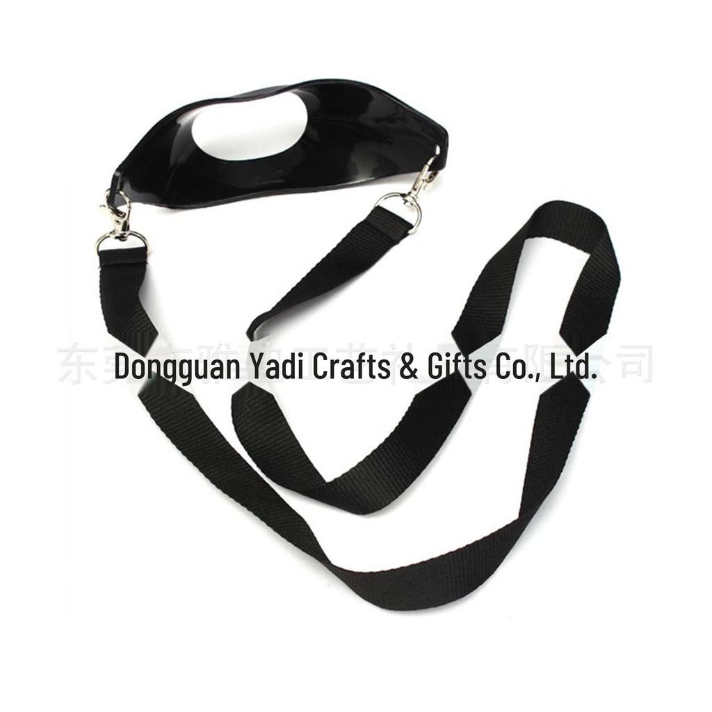 Черный ПВХ-чехол для бокала и шнурок для бокала с индивидуальным логотипом