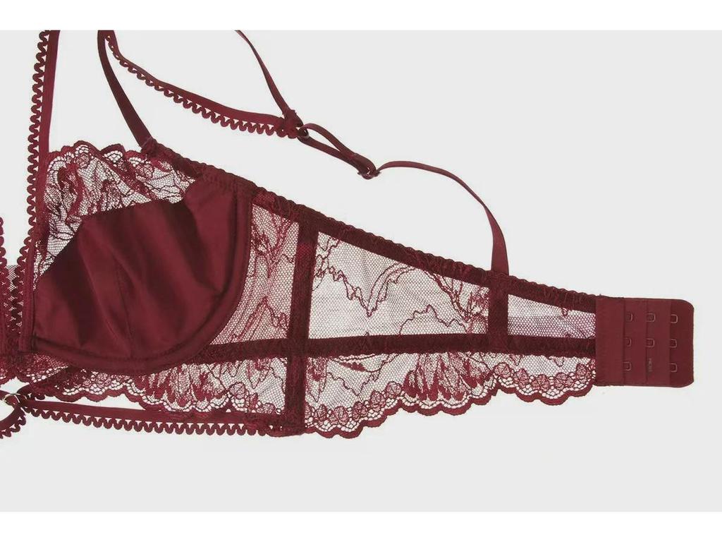 Ultra-Thin Red Lace Zodiac Bra Set for Women - Perfect Fit for All Sizes