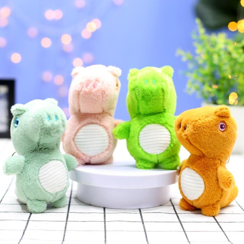 Новая плюшевая игрушка динозавр, милая кукла-дракон, подвеска, брелок для ключей автомобиля, украшение для сумки, кукла для игрового автомата