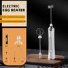 Electric Milk Frother Rechargeable Egg Beater 3 Speeds Wireless Egg Whisk Handheld Foam Maker for Latte Cappuccino