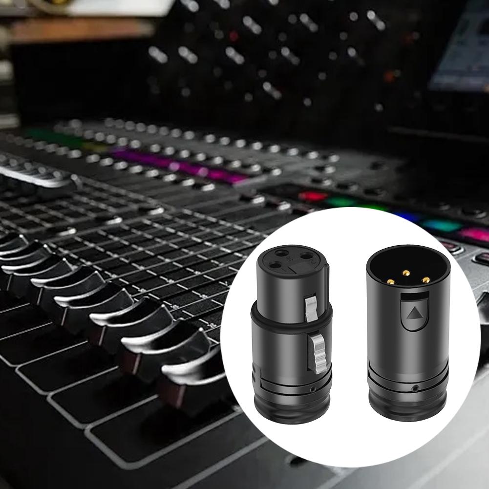 Профессиональный XLR-адаптер типа «папа-папа» / «мама-мама», корпус из цинкового сплава, XLR-аудио, позолоченный штекер-разъем для усилителя мощности