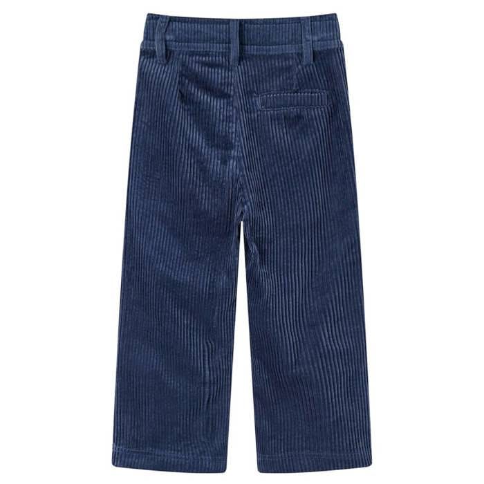 Pantalons pour enfants velours côtelé bleu marine 92/104/116/128/140