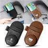 1Pcs Leather Car Glasses Clip Sun Visor Multi-function Sunglasses Clip for Dacia DUSTER Megane 2 3 Clio 4 Captur Kadjar Fluence
