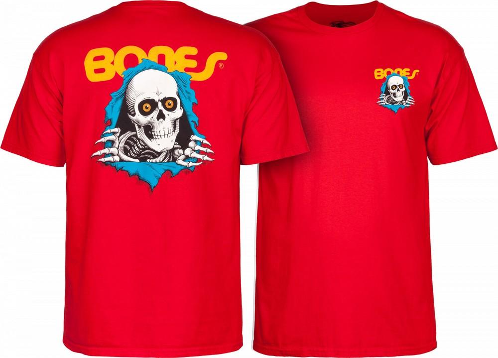 Powell Peralta BONES RIPPER Skateboard T Shirt RED Unisex T-Shirt