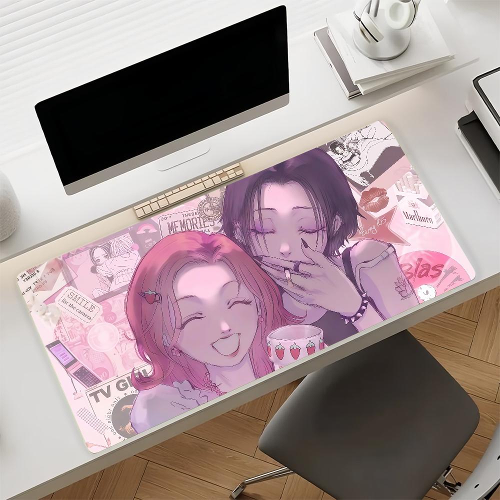 Classic Anime N-NANA-S Mouse Pad Non-slip Rubber Gamer Balance Computer Mat Decoracion Deskmat Laptop Office Large