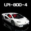 1/24 Lambos Countach LPI800-4 Суперкар Сплав Модель Литая Звук Супер Гоночный Поднимающийся Хвост Горячая Машина Колеса Подарки