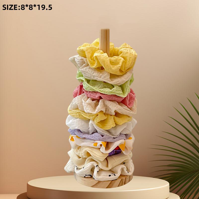 Деревянный Органайзер для Резинок для Волос Подставка Дисплей Держатель для Ободков Браслетов Органайзер для Аксессуаров для Волос Полка для Хранения