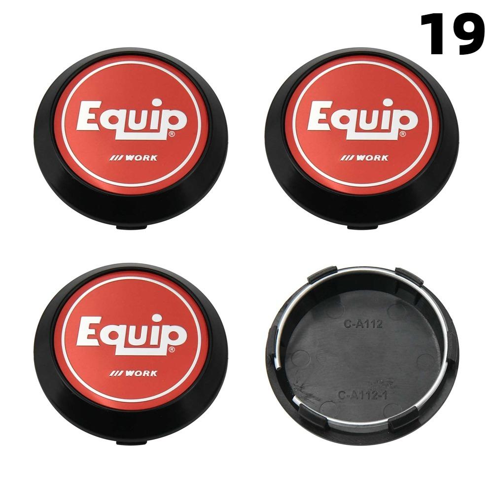 4PCS New 64MM OD / 60MM ID Cap For Rims WORK EMOTION EQUIP MEISTER VS Logo Wheel Center Cap Sport Car Wheel Cover Hub caps