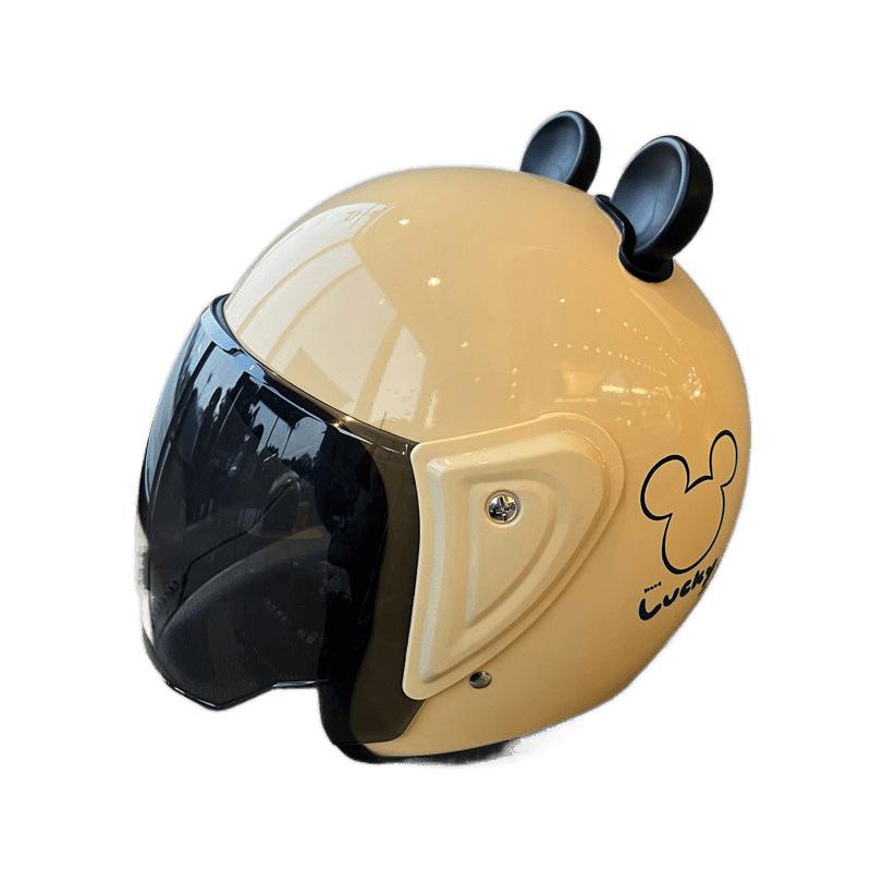 Helmet Electric Car Ears Four Seasons Universal Battery Motorcycle Hat Cartoon