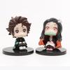 Demon Slayer Anime Character Q Version Sitting Stove Door Charcoal Jiro You Bean Mini Handmade PVC Model Birthday Christmas Gift