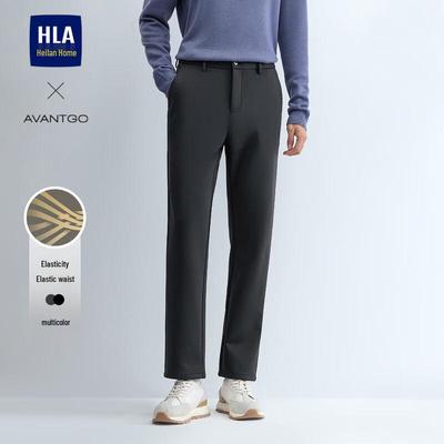 Мужские брюки HLA Smart Casual с вышивкой, прямого кроя