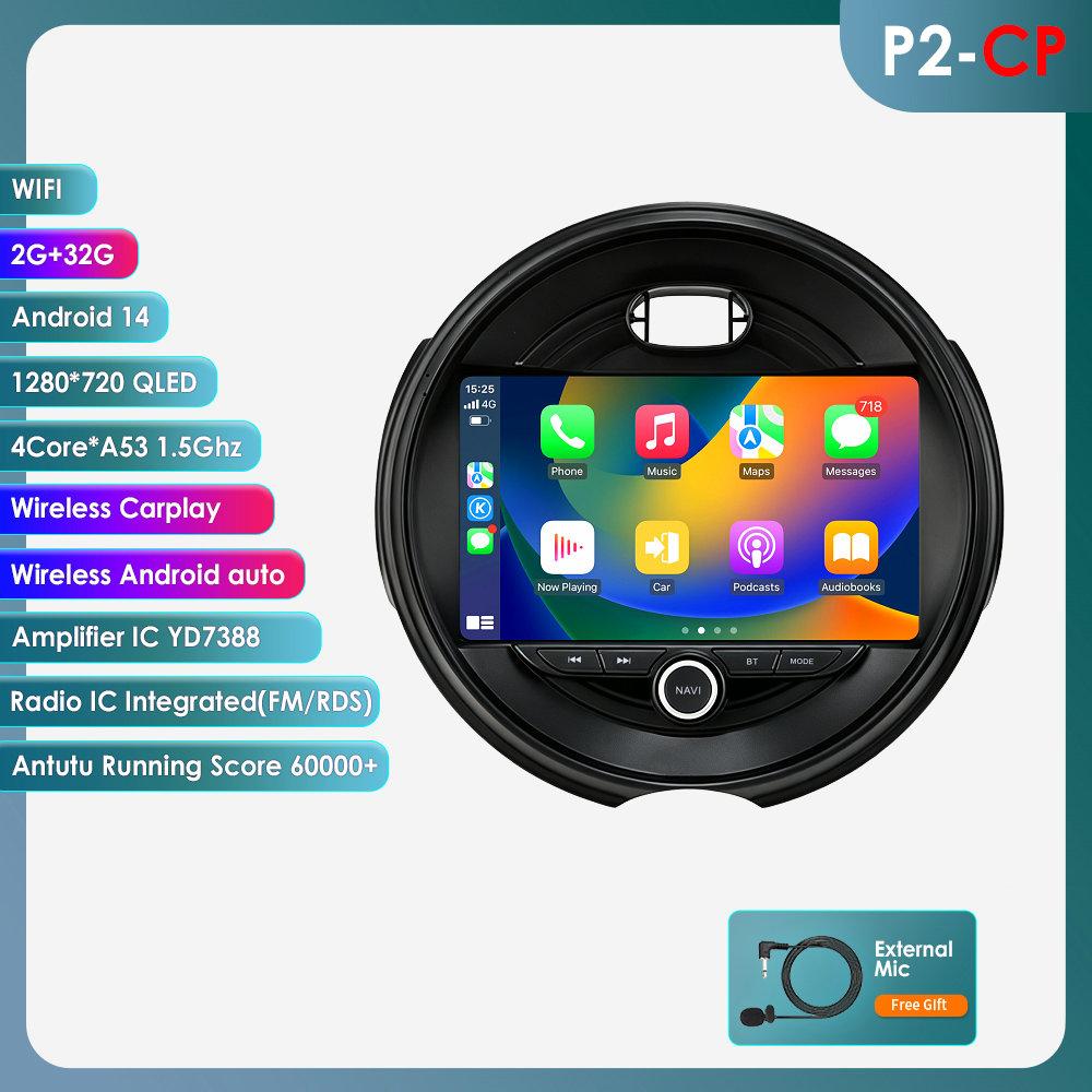 Hizpo Android Auto Car Radio for BMW MINI COOPER F54 F55 F56 F60 2014 - 2019 Multimedia Wireless Apple CarPlay Smart Intelligent Systems IPS Touch