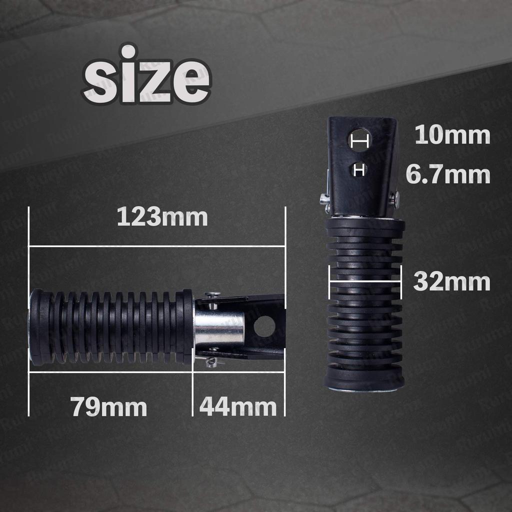 Rurumi Z400FX Универсальная задняя подножка для пассажира Левая и правая 2 штуки Комплект Мотоцикл Тип мотоцикла