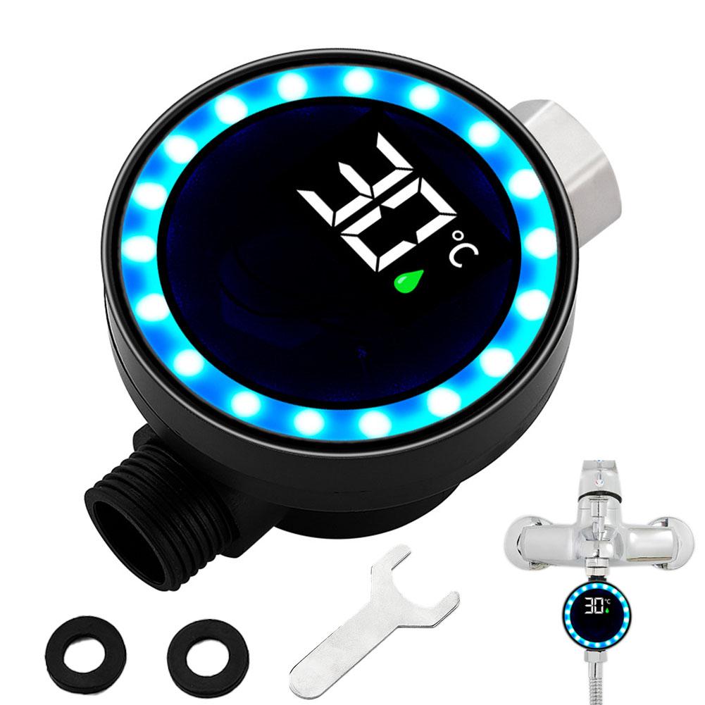 Светодиодный термометр для душа с дисплеем температуры для бытового термометра для воды, сенсорные душевые принадлежности