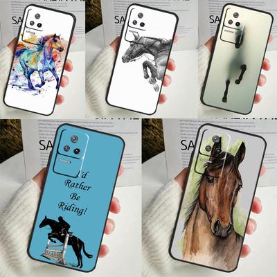Чехол с узором лошади и пони для POCO X6 Pro X3 X5 F3 F5 M5s M6 Pro Xiaomi 14 Ultra 11T 12T 13T Pro 12 13 Lite
