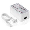 EU Wall Desktop Power Adapter USB Charger Station Dock For Mobile Phone iPad Macbook Laptop 5V 2.4A 12 Ports Multi Plug