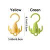 2 Pieces Plastic 360° Rotating Clothes Hook Cartoon Space Saving Rotatable Closet Hooks Decorative Five Claw Hook For Wardrobe