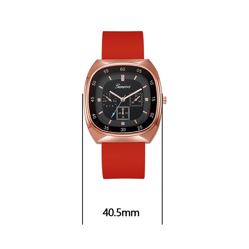 Silicone Strap Quartz Watch Casual Electric Watch Creative Wristwatch  Female