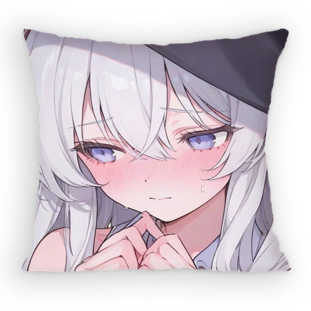 Wandering Witch The Journey Of Elaina Anime Girl Pillow Case Sofa Living Room Bedroom Headboard Cushion Square Cushion Nap Time