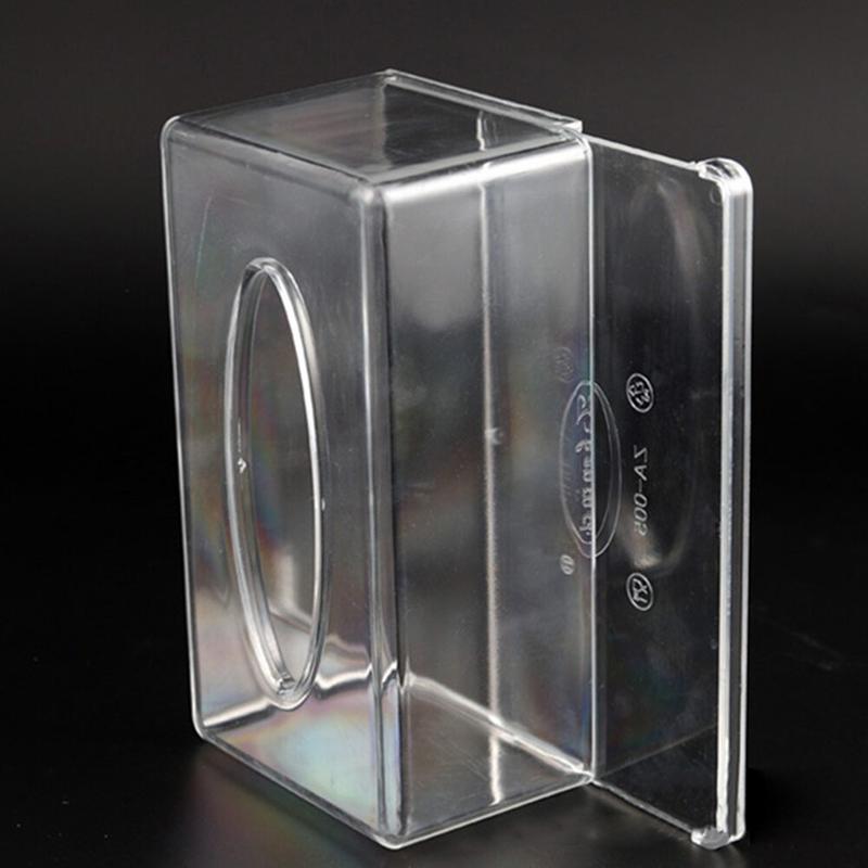 1 piece transparent towel box towel holder with living room storage at home Useful tissue dispenser |