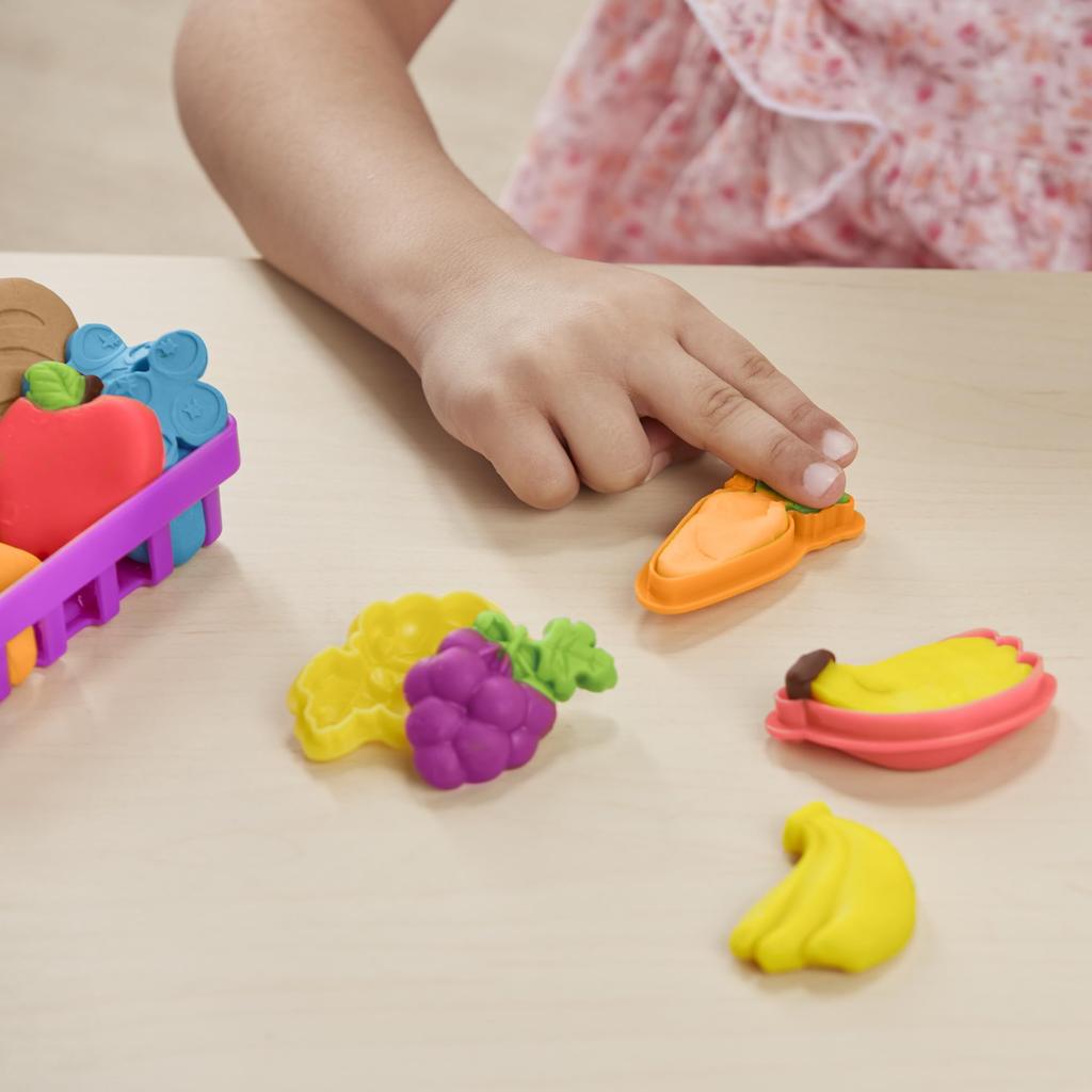 HASBRO Овощная и фруктовая фермерская кухня 28 11 ячменная глина рождественские игрушки рождественские подарки F7396 оригинальный продукт Play-Doh Market, игровой набор,