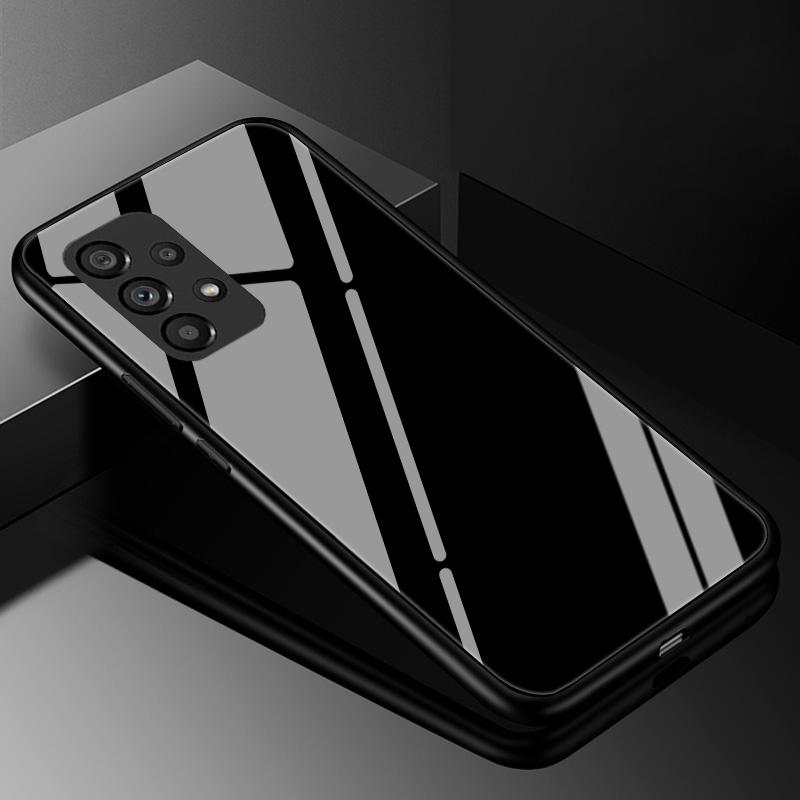 Чехол-бампер из градиентного закаленного стекла для Samsung Galaxy S23 S22 Ultra S21 FE S20 S10 5G S10e S8 S9 Plus S7 Edge Защитное стекло