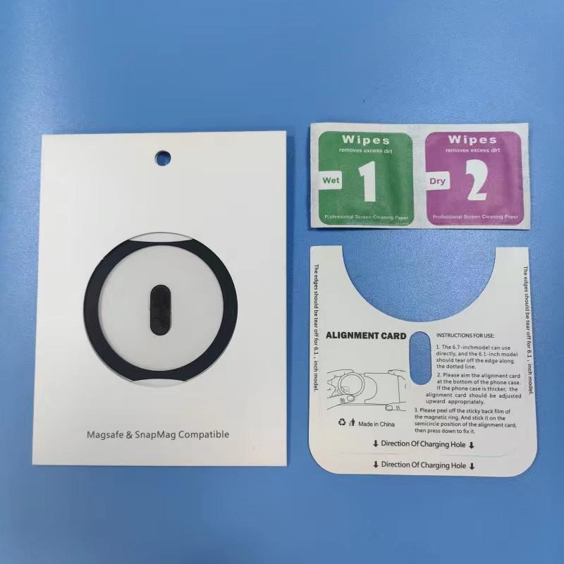 Ультратонкая беспроводная зарядка MagSafe с магнитным кольцом и точками позиционирования