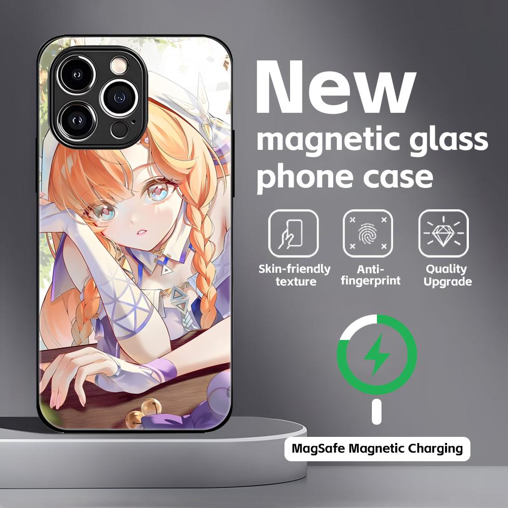 Wuthering Waves SIGRIKA Phone Case For iPhone17 16 15 14 13 12 11 X XR XS 8 Plus Mini Pro Max Glass Magnetic Case