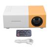 Yellow and White Projector Miniature Portable Projector HD Multimedia Interface USB AUX Play High