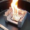 Outdoor Alcohol Stove Holder Camping Mini Foldable Wax Furnace with Stainless Steel Disc Wire Bracket Camping Burner Accessories