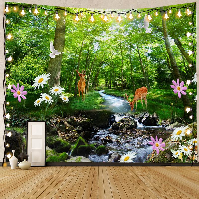 Гобелен в европейском стиле, подвесная ткань, настенное украшение, тканевый фон, тканевое покрытие для спальни, гостиной