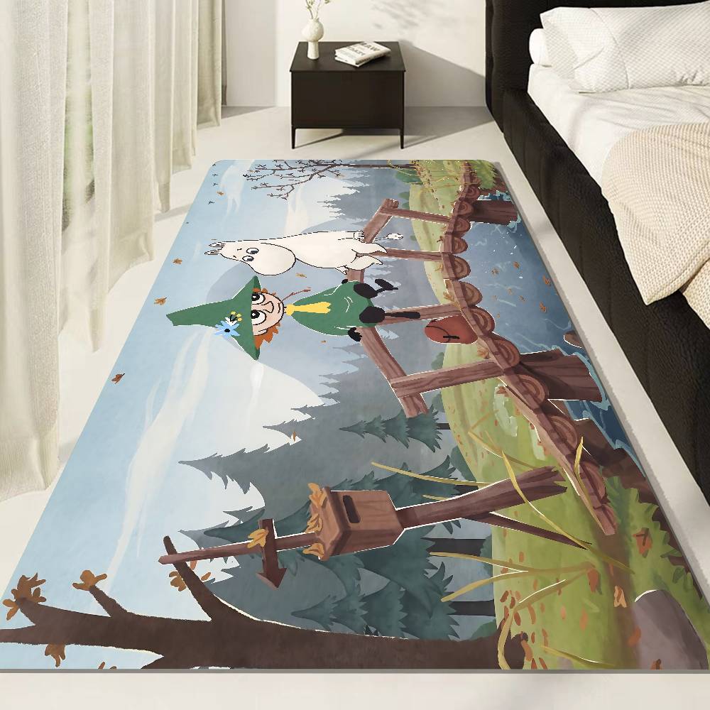 Moomin Door Mat Nordic Style Bedroom Living Room Doormat Home Balcony Anti-Slip Alfombra