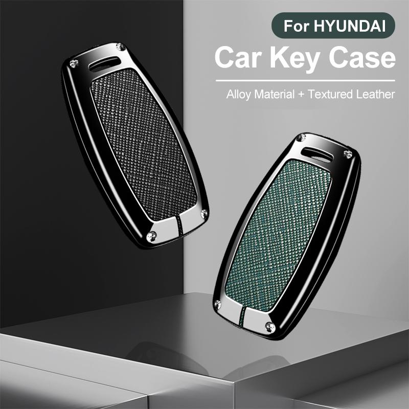 Чехол-брелок из цинкового сплава для автомобильного ключа Hyundai I30 Ix35 KONA Encino Solaris Azera Grandeur Ig Accent Santa Fe Palisade