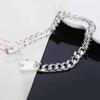 10mm Side Chain Bracelet 925 Sterling Silver Fashion Jewelry