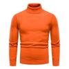 Men's Thick Knitted High-Neck Fleece Pullover Sweater - Autumn & Winter Casual Style