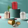 50G Small Tea Tins Canister With Airtight Double Lids,Mini Tin Can Box And Small Round Kitchen Canisters For Tea
