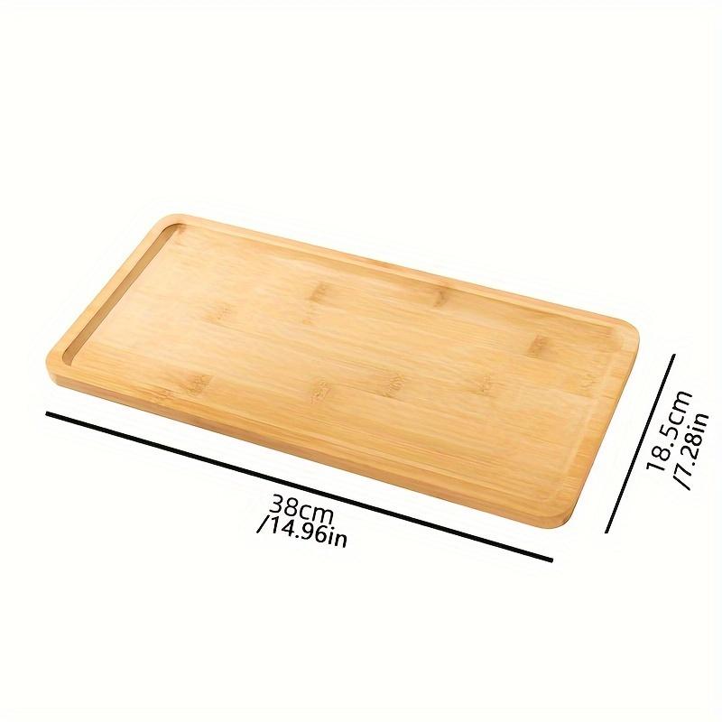 1 шт. Деревянный поднос, простой квадратный большой поднос для хлеба, утолщенный поднос для ресторана, чайного домика, кафе, поднос для напитков для домашней кухни
