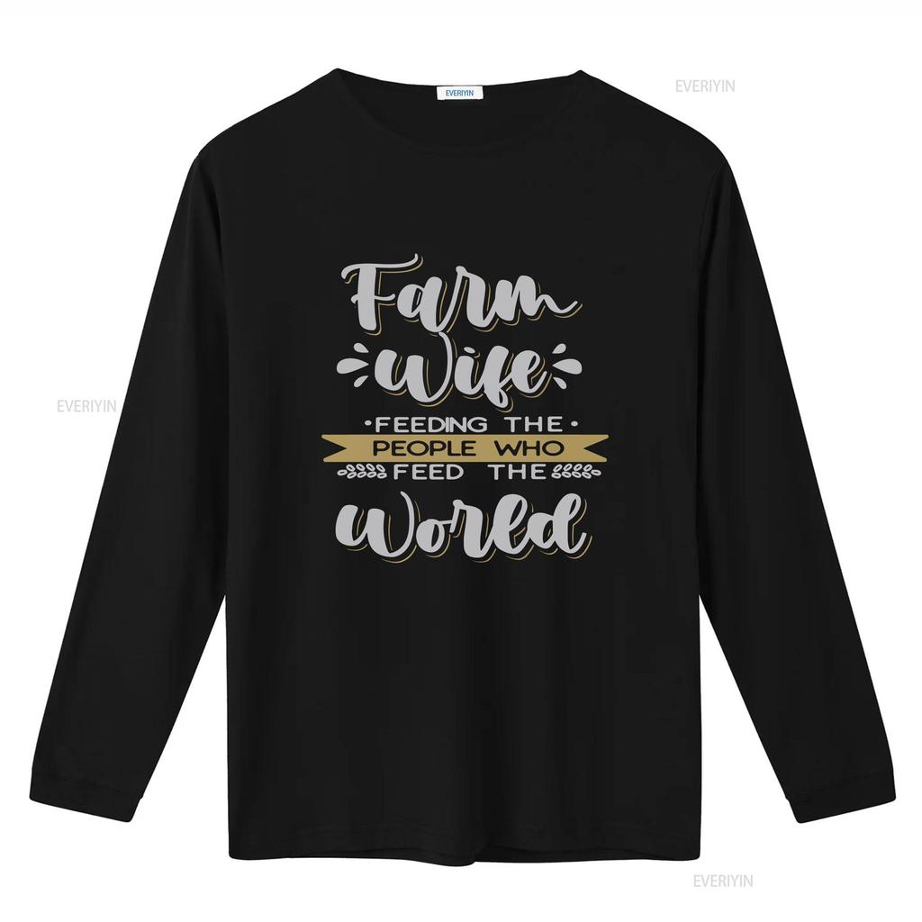Farm Wife T Shirt Farmer Mom Feeding The People  vintage Washed Stylish Casual Breathable designer clothes graphic Soft homme