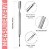 1Pcs/4Pcs Cuticle Pusher Double Sided - Sharp Edge Spoon Shaped Dual Ended Cuticle Pusher Remover Clean Manicure Pedicure